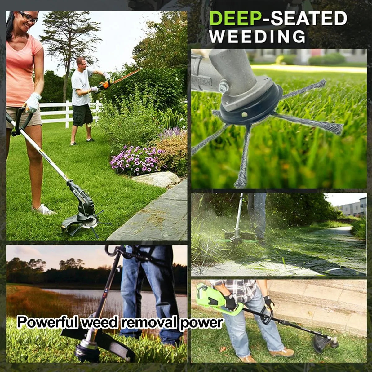 Coocoe Heavy Duty Steel Weed Trimmer Blade