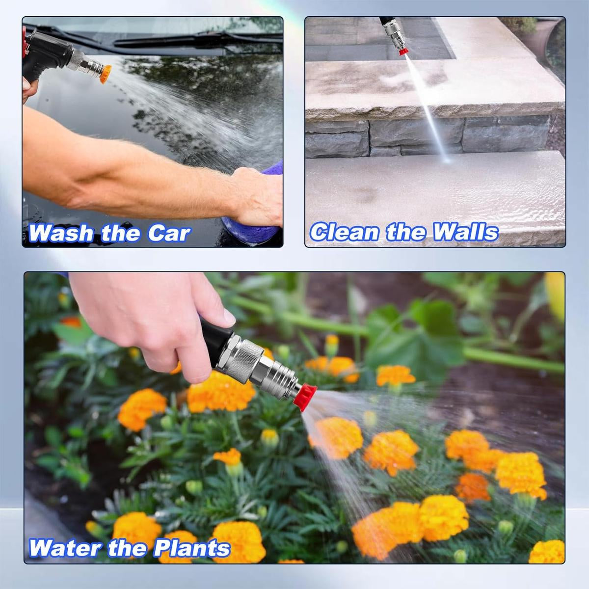 Coocoe Garden Hose to Mini Power Washer Adapter