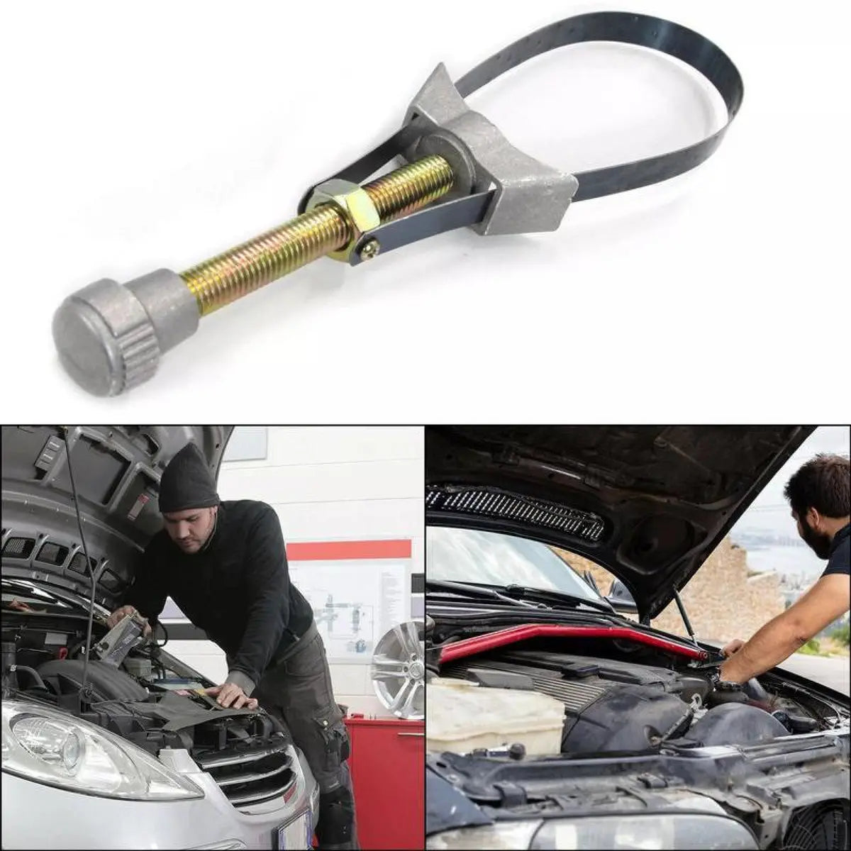 Coocoe Adjustable Diameter Car Oil Filter Strap Wrench
