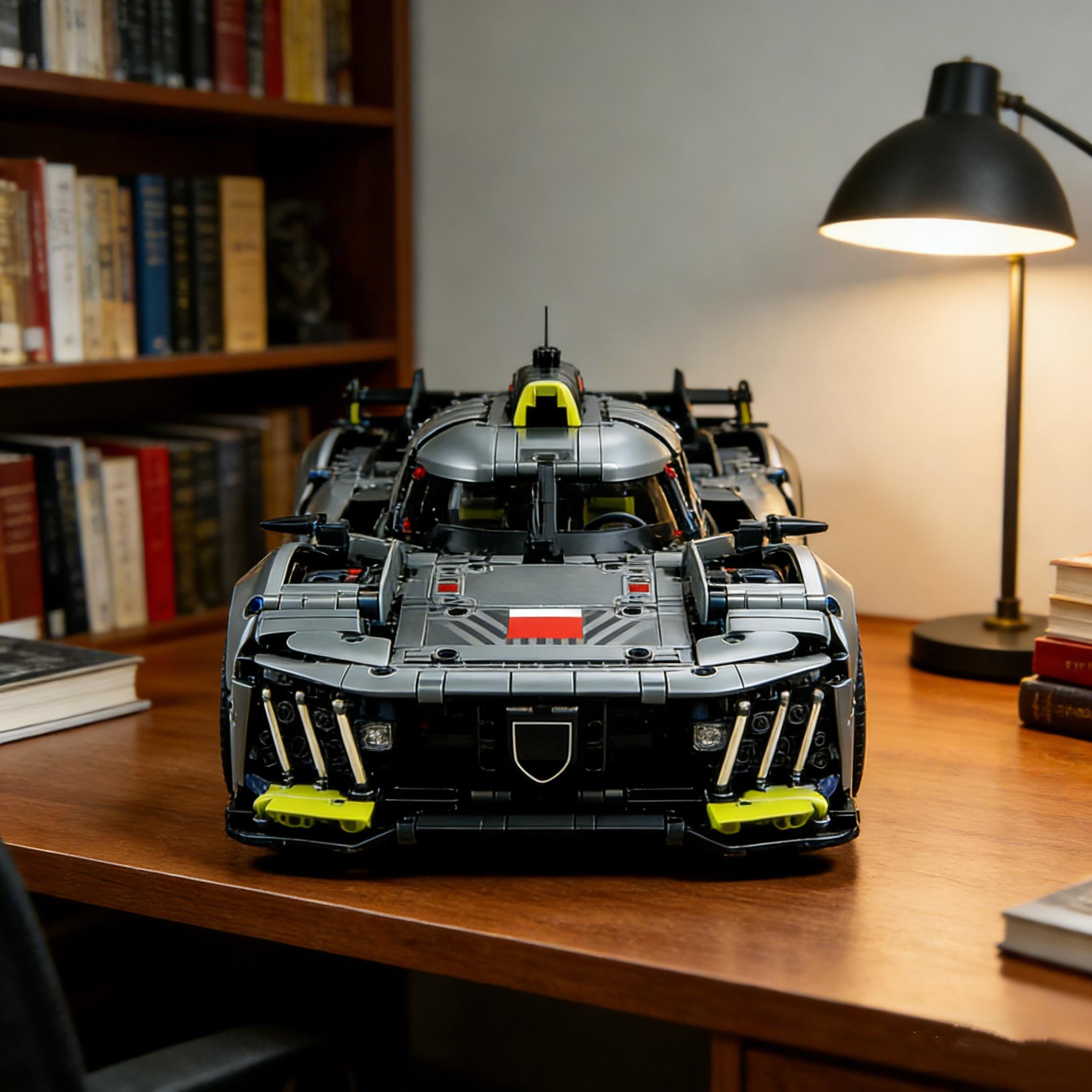 Technic 9X8 24H Hybrid Hypercar Collectible Race Car Building Kit for Adults and Teens,  20.1 inches, 1775 pieces. 1:10 Scale Racing Car Model, Gift for Motorsport Fans