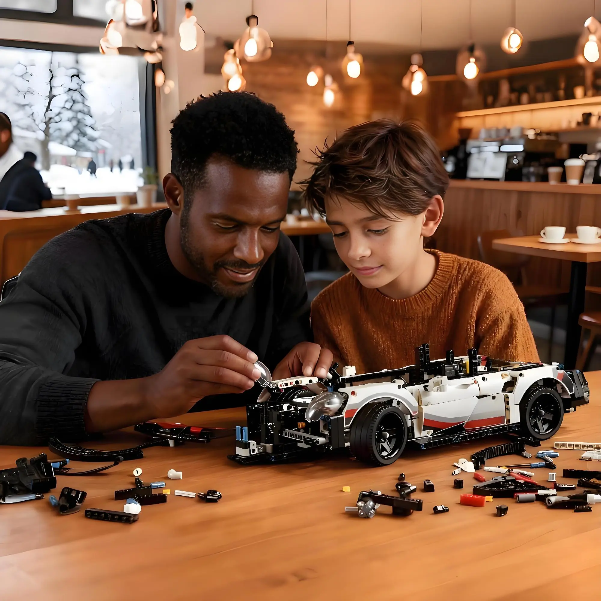 Technic Race Car Model Building Kit, Advanced Replica, Exclusive Collectible Set, Gift for Kids, Boys & Girls