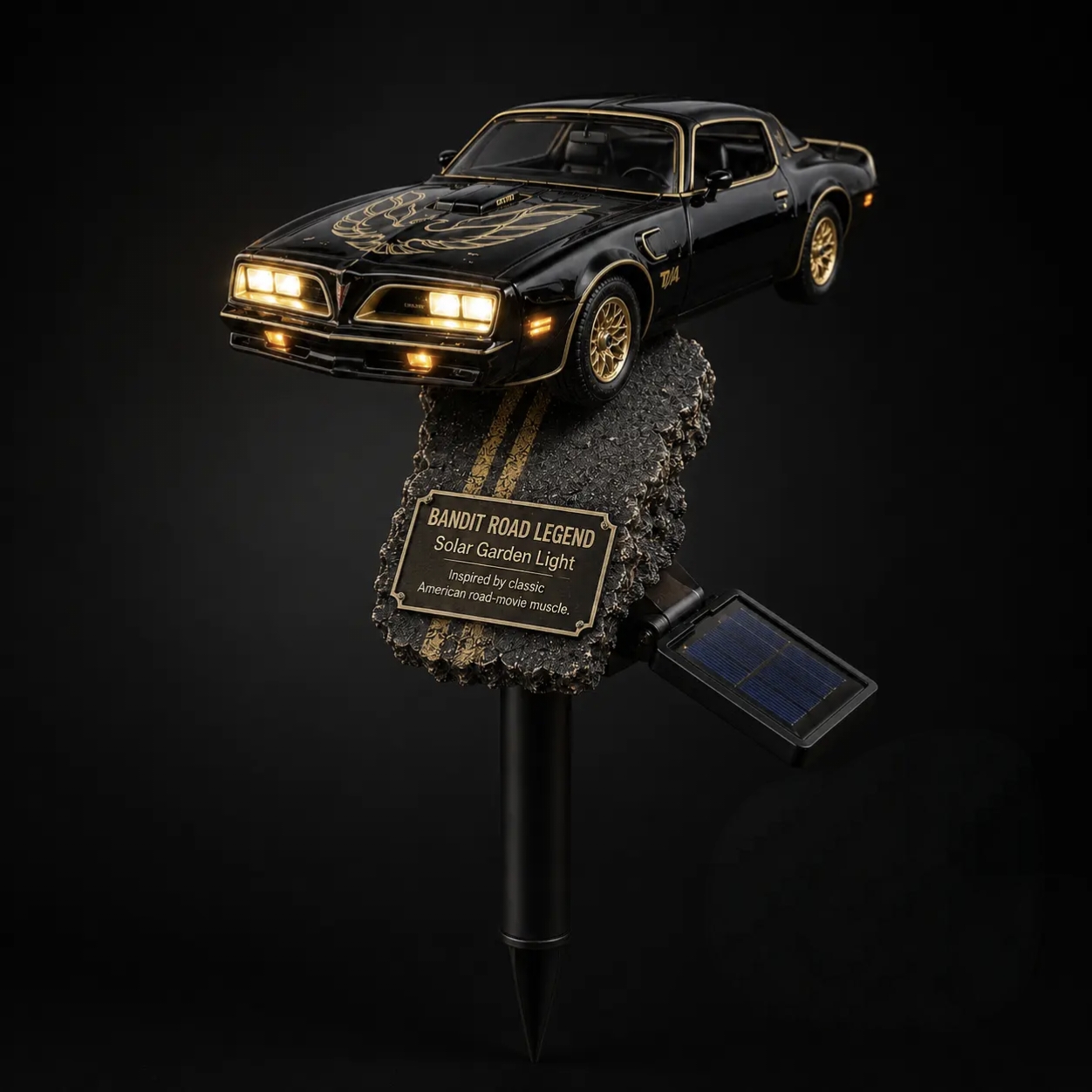 Bandit Road Legend Muscle Car Solar Garden Light