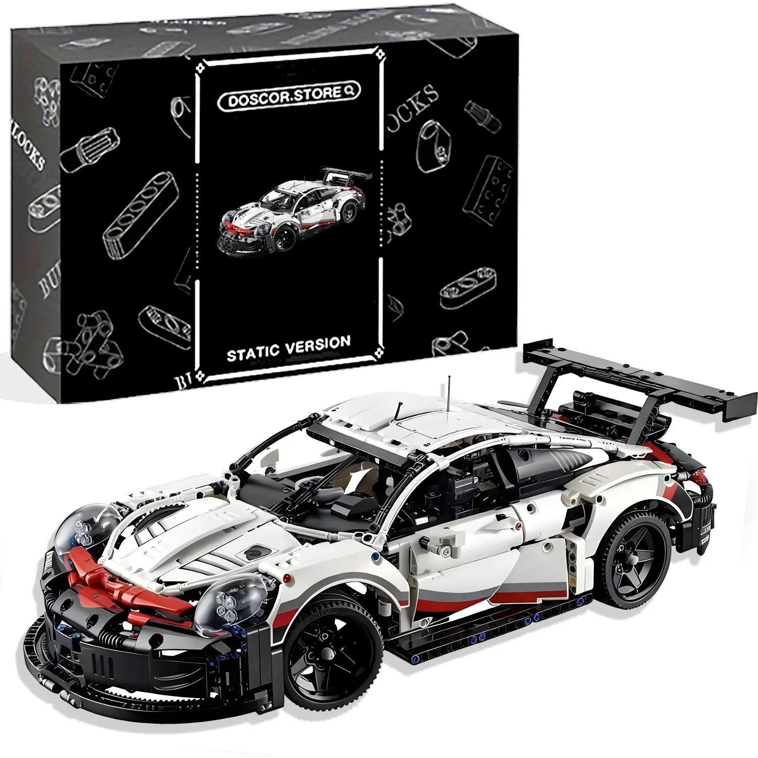 Technic Race Car Model Building Kit, Advanced Replica, Exclusive Collectible Set, Gift for Kids, Boys & Girls