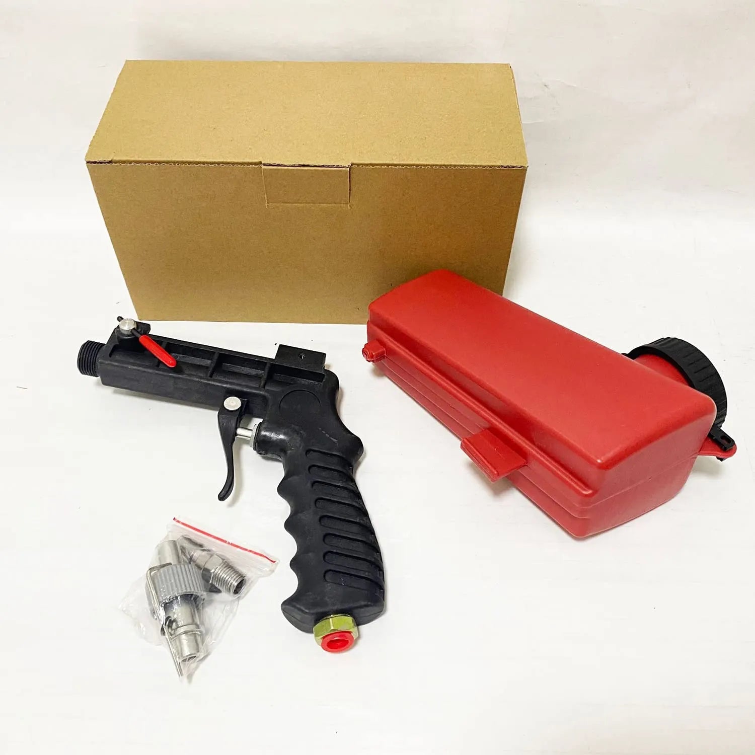 Coocoe Portable 90 PSI Pneumatic Sandblaster Gun Kit