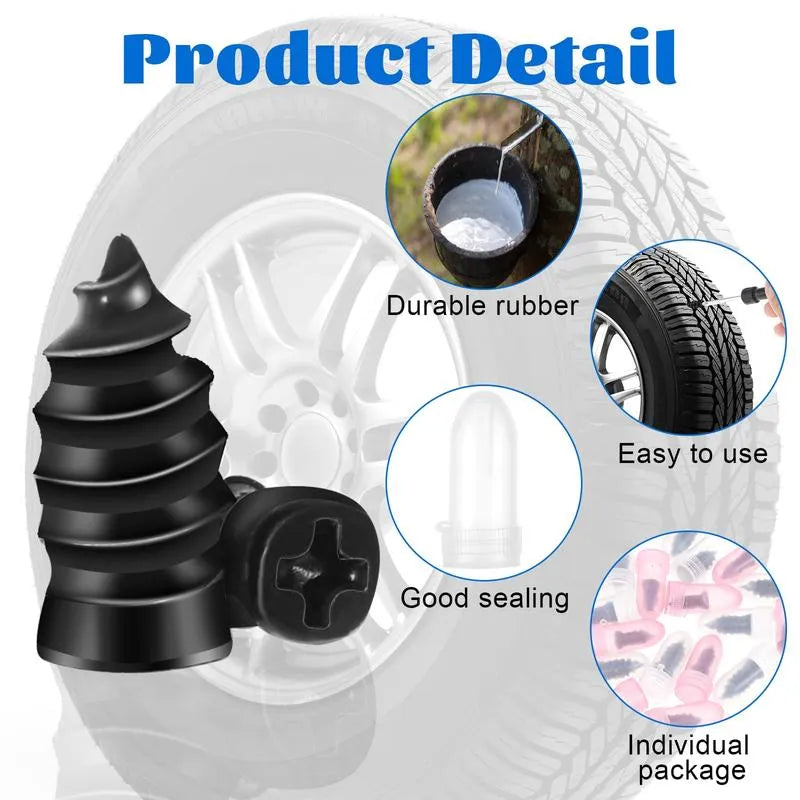 Coocoe Self Sealing Rubber Tire Repair Nail Kit