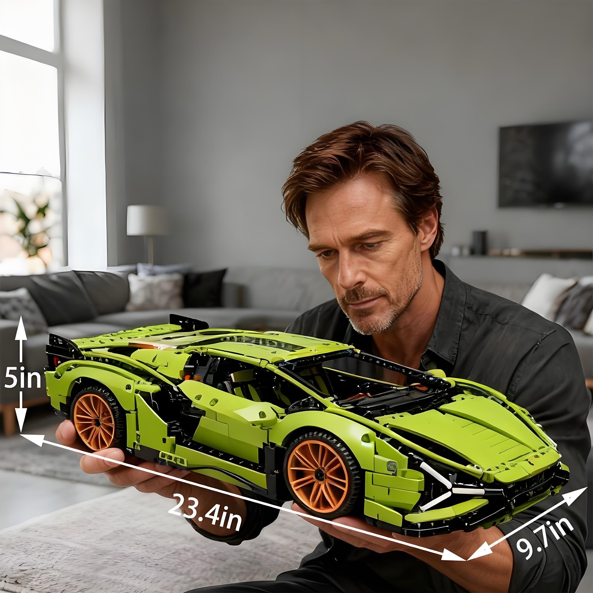 3696 Pieces Technic Sets for Adults - 1:8 scale Building car,  23.4 inches, Detailed Model Car Kit for Men & Women, Ages 18+ Years - Display in Room as Decor