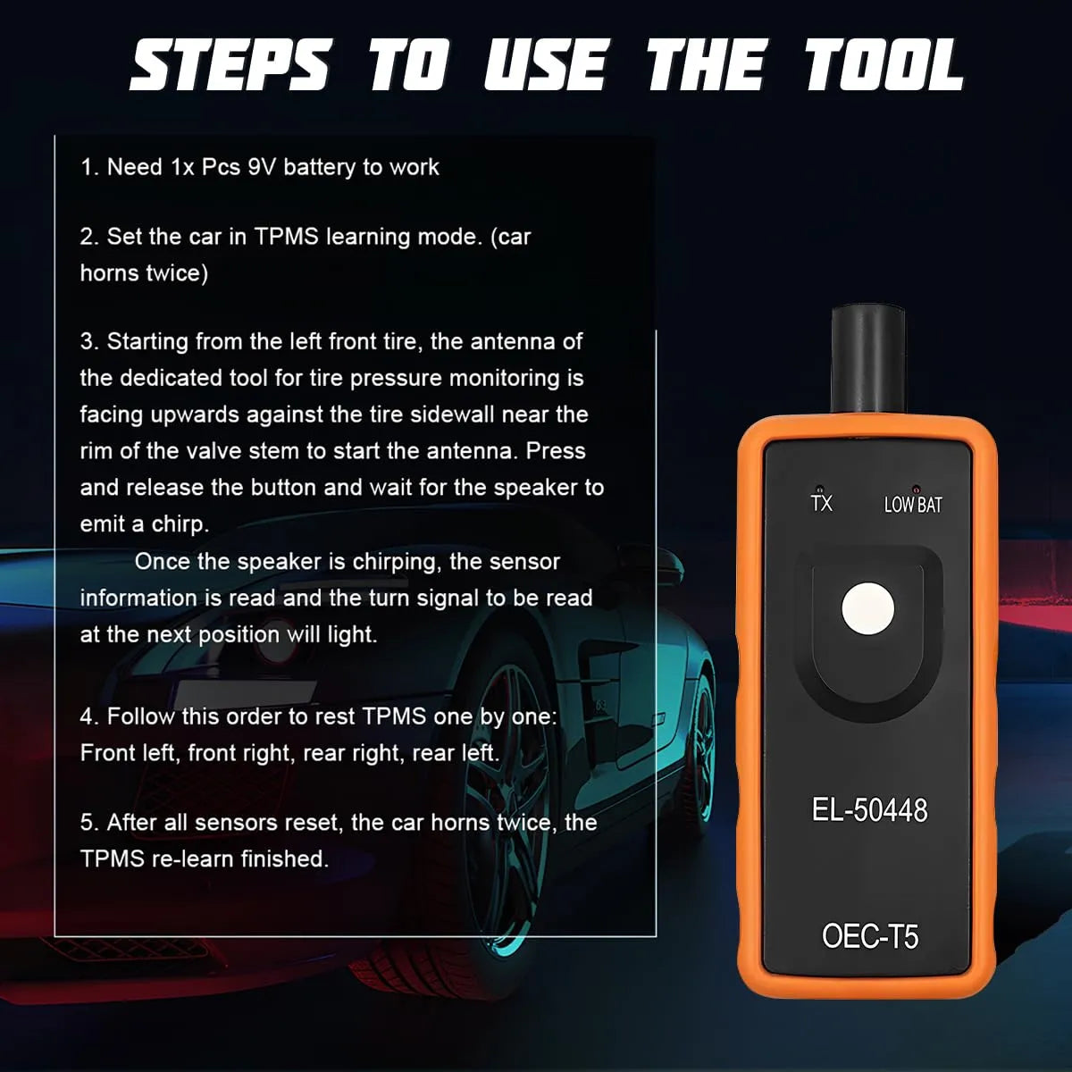 Coocoe TPMS Sensor Relearn Activation Tool