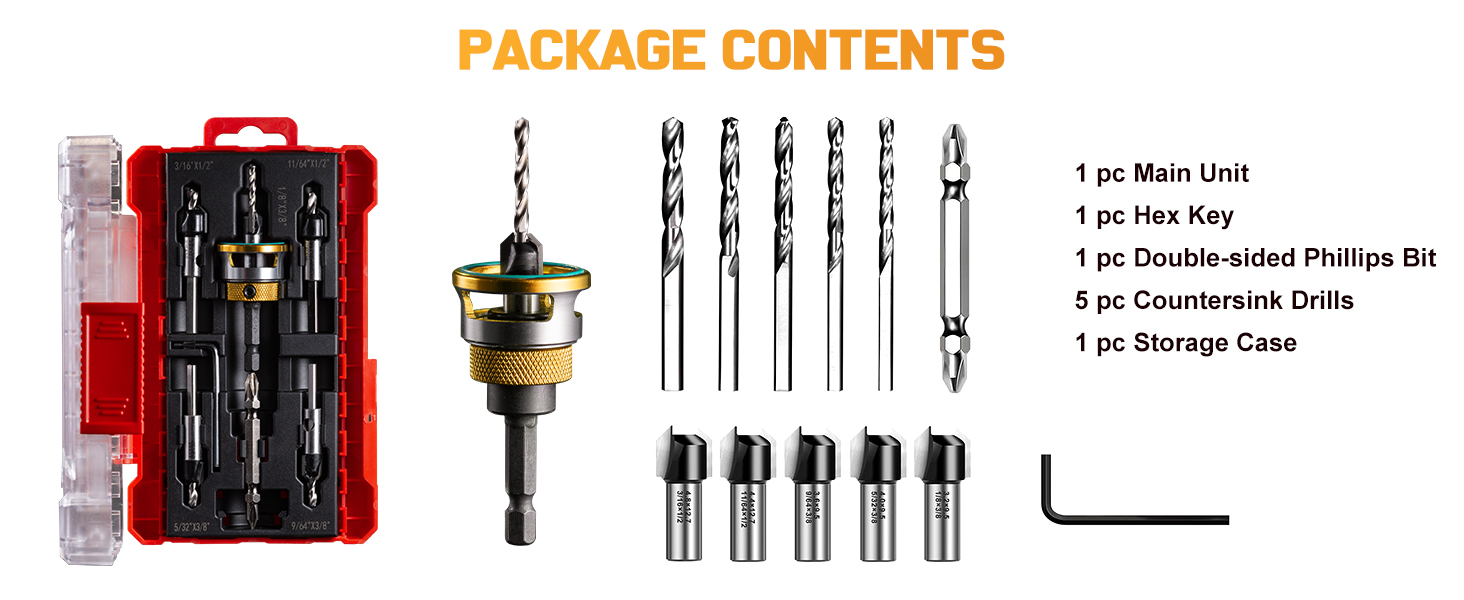 counter sink drill bit for wood
