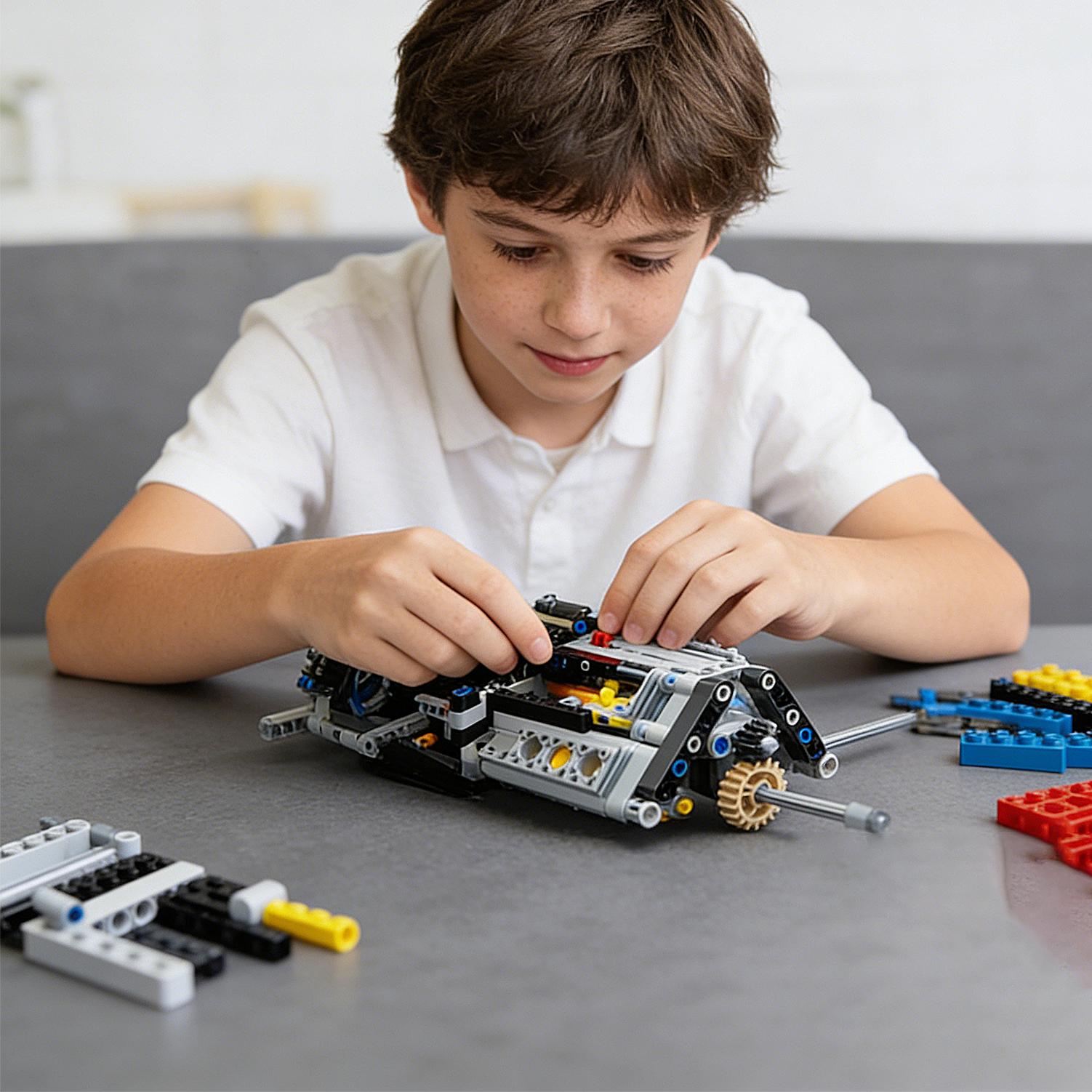 1:8 Scale Car Building Kit and Engineering Toy, 3599 Pieces Adult Collectible Sports Car with Scale Model Engine (3599 Pieces)