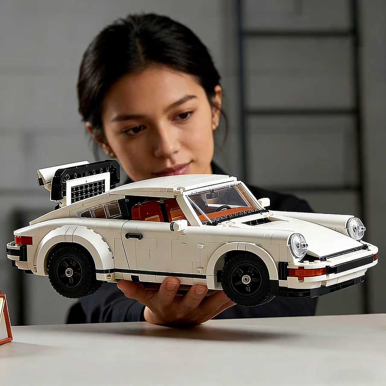 1458 Pieces Building Set, Collectible Turbo Targa, 2in1 Race Car Model Kit for Adults and Teens to Build, 14 inches in length, Gift Idea