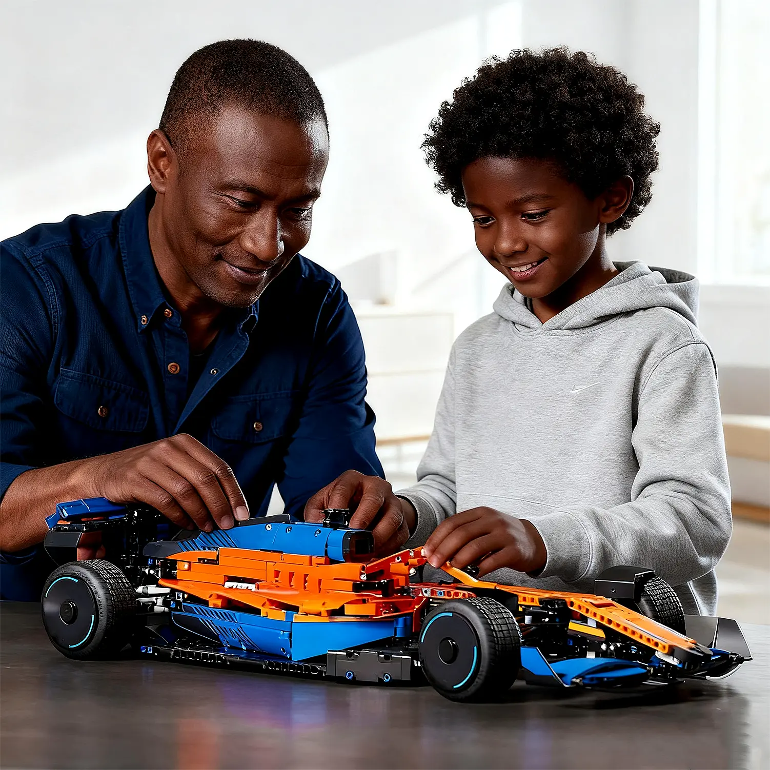 1:8 Technic Car 2022 Replica Race Car Model Building Kit, 25 inches building car Set, 1432 pieces, Birthday Gift Idea for Adults, Men, Women, Him, Her, Husband, Collectible Home Decor