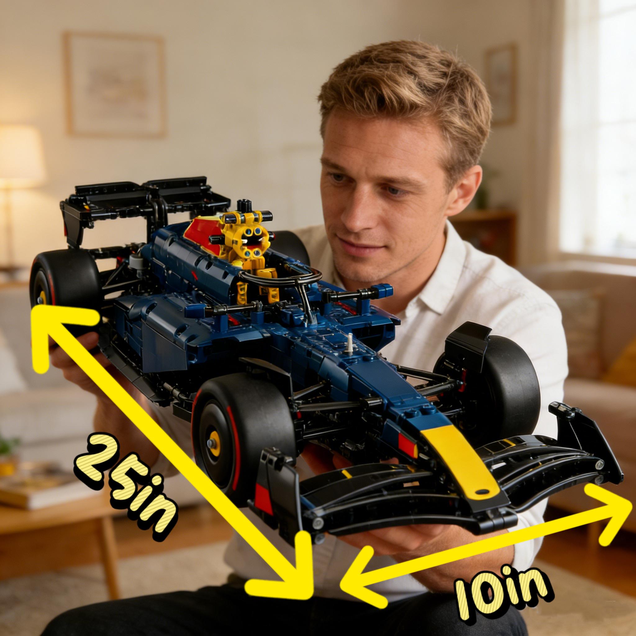 1639 Pieces, 25 inches, 1:8 Technic Racing Car Model Kit - Building Set for Adults, Ages 18+ with Realistic Features - Gift for Birthdays