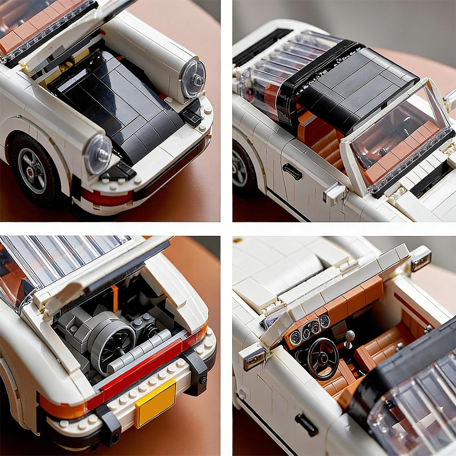 1458 Pieces Building Set, Collectible Turbo Targa, 2in1 Race Car Model Kit for Adults and Teens to Build, 14 inches in length, Gift Idea