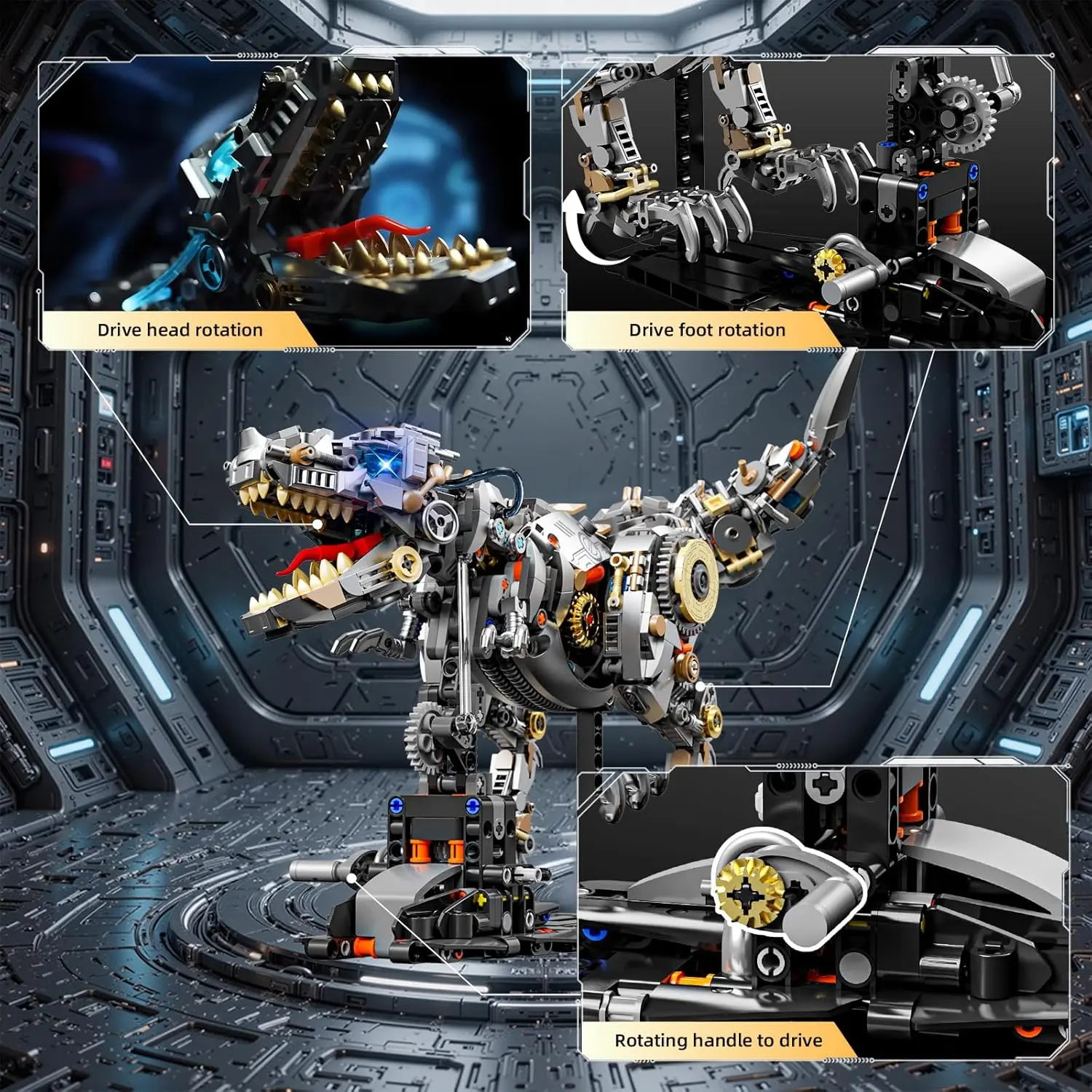 Tyrannosaurus Rex Mechanical Building Set