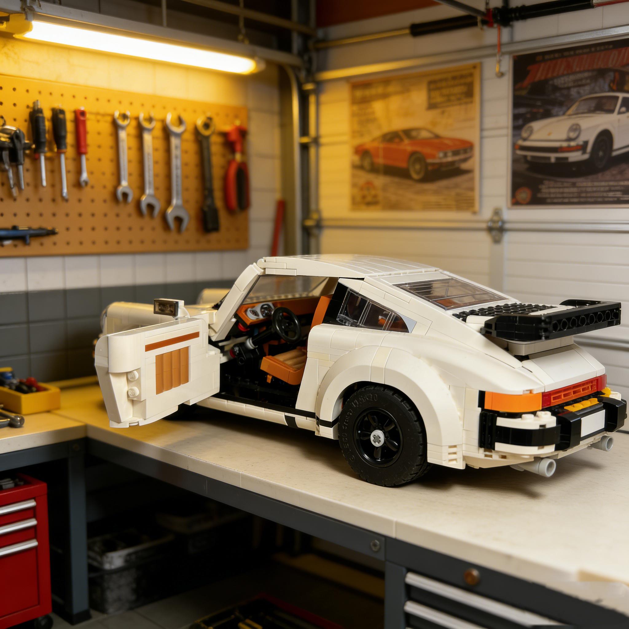 1458 Pieces Building Set, Collectible Turbo Targa, 2in1 Race Car Model Kit for Adults and Teens to Build, 14 inches in length, Gift Idea