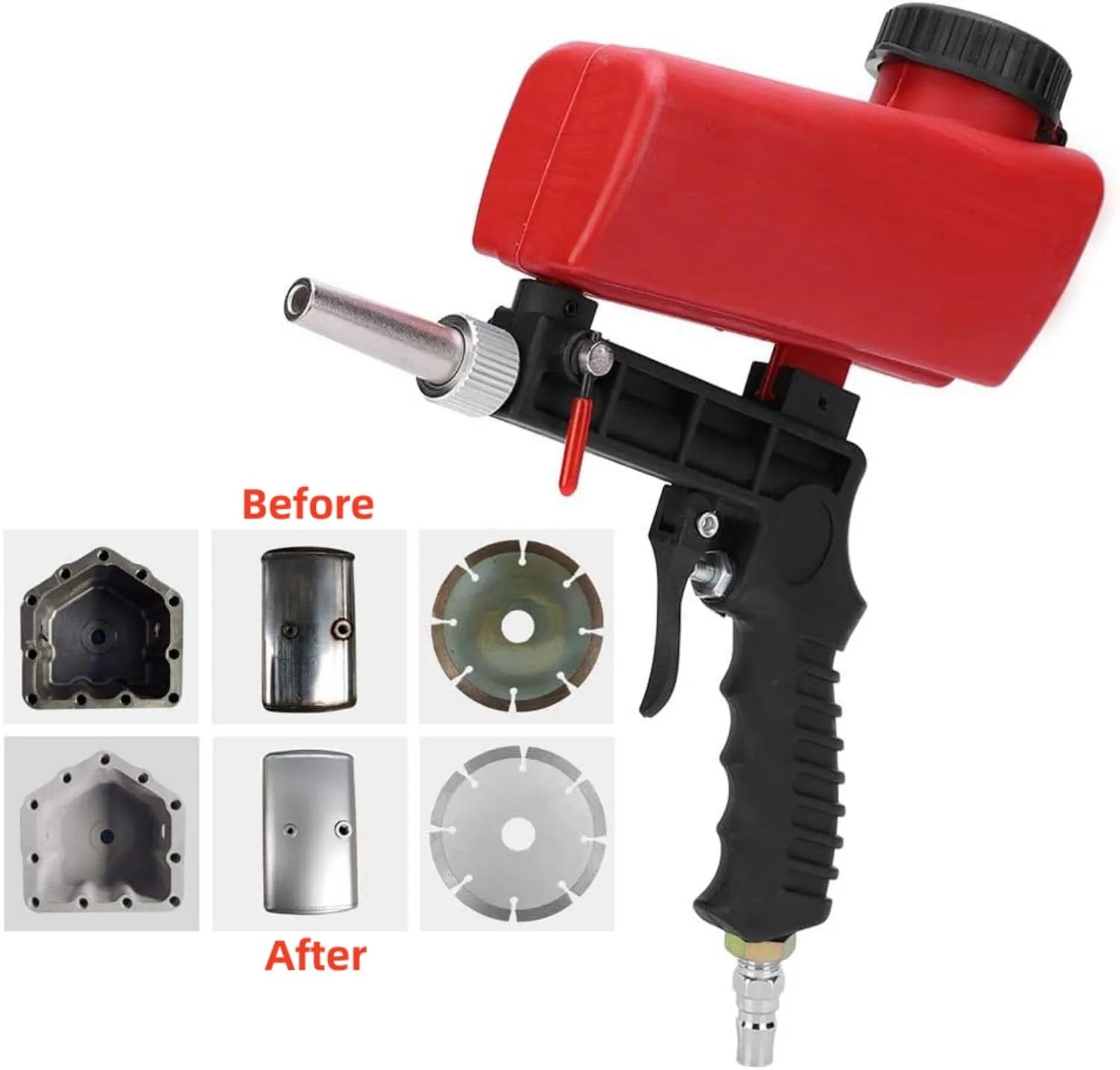 Coocoe Portable 90 PSI Pneumatic Sandblaster Gun Kit