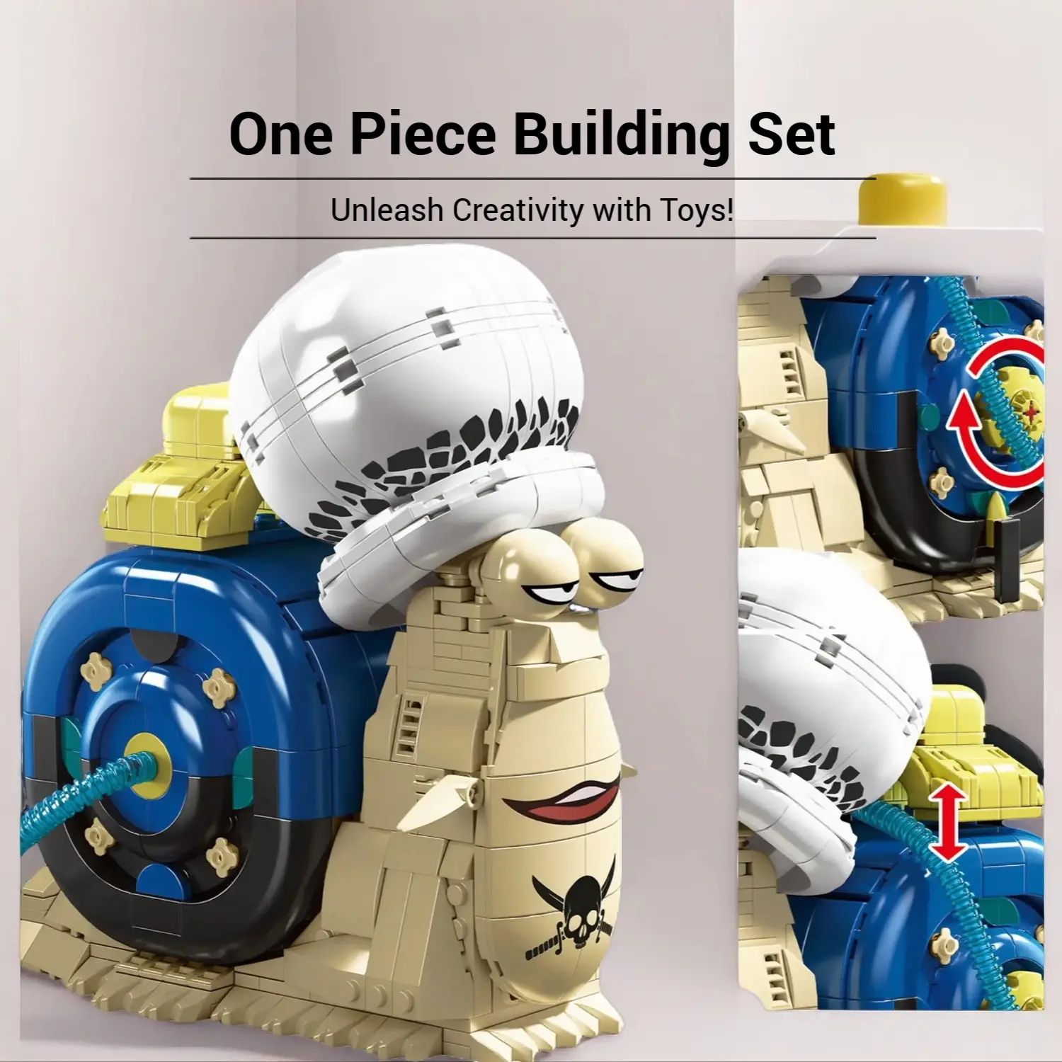 One Piece Phone Bug Building Blocks, 3D Puzzle Model Kit, Boy Engineering Toy