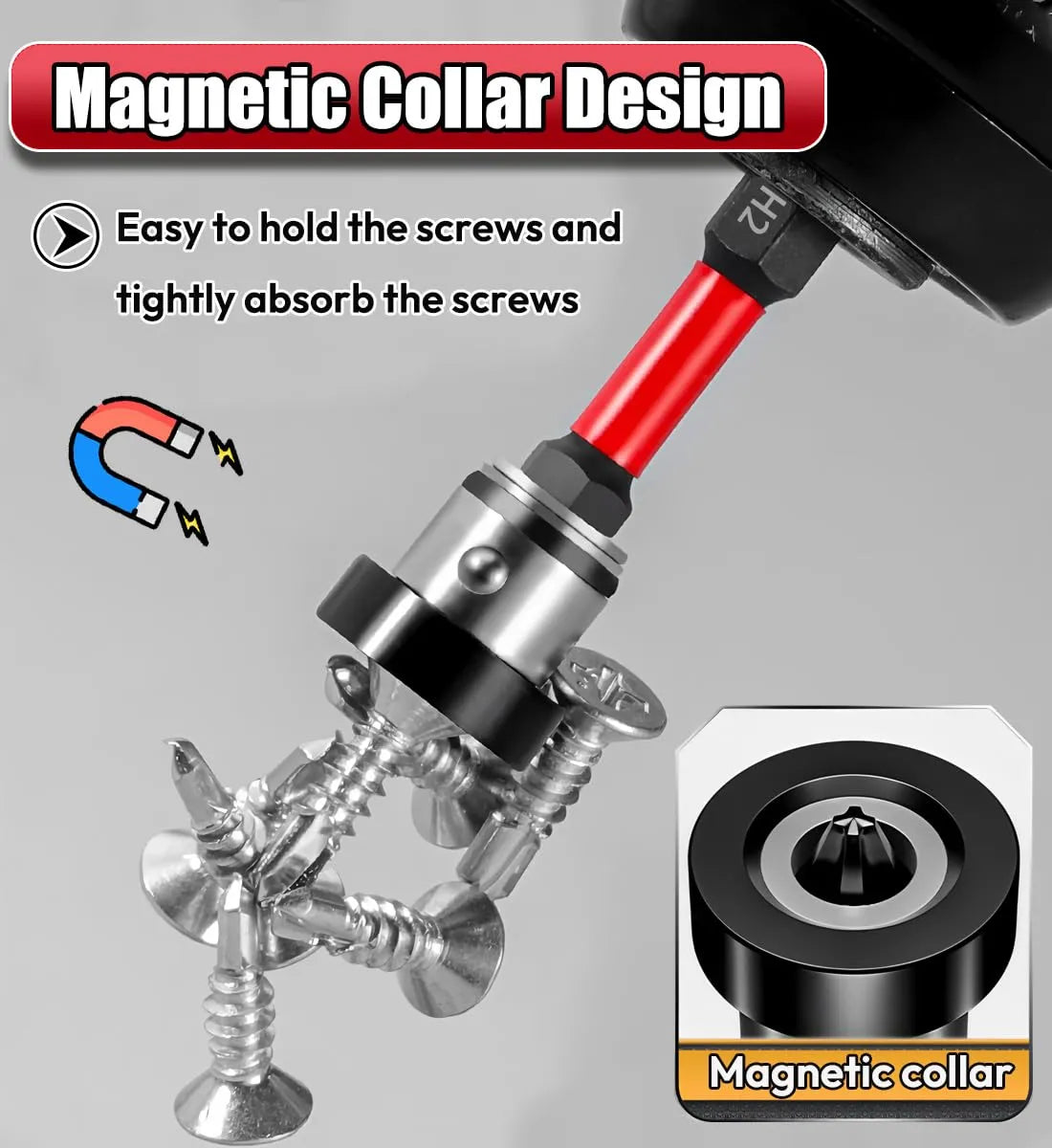 Coocoe Magnetic Drywall Screw Setter Bit