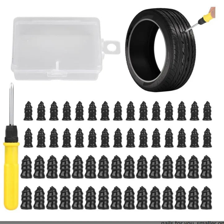 Coocoe Self Sealing Rubber Tire Repair Nail Kit