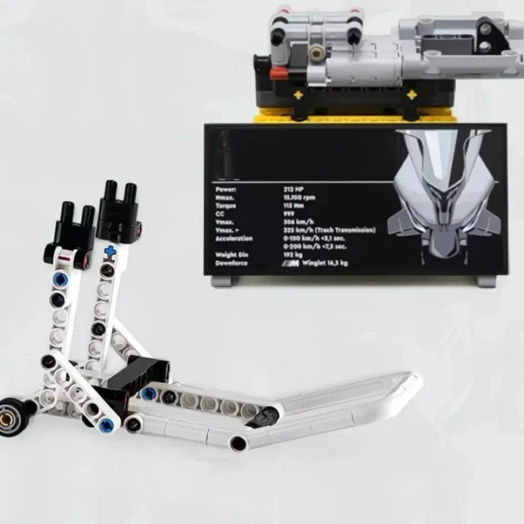 1920 Pieces, 1:5 Technic Motorcycle Model Kit for Adults, 19 inches long, Build and Display Set with Authentic Features, Motorcycle Gift Idea