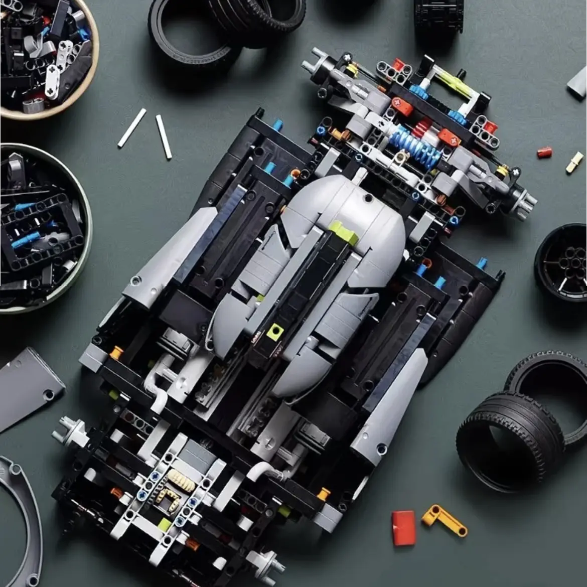 Technic 9X8 24H Hybrid Hypercar Collectible Race Car Building Kit for Adults and Teens,  20.1 inches, 1775 pieces. 1:10 Scale Racing Car Model, Gift for Motorsport Fans