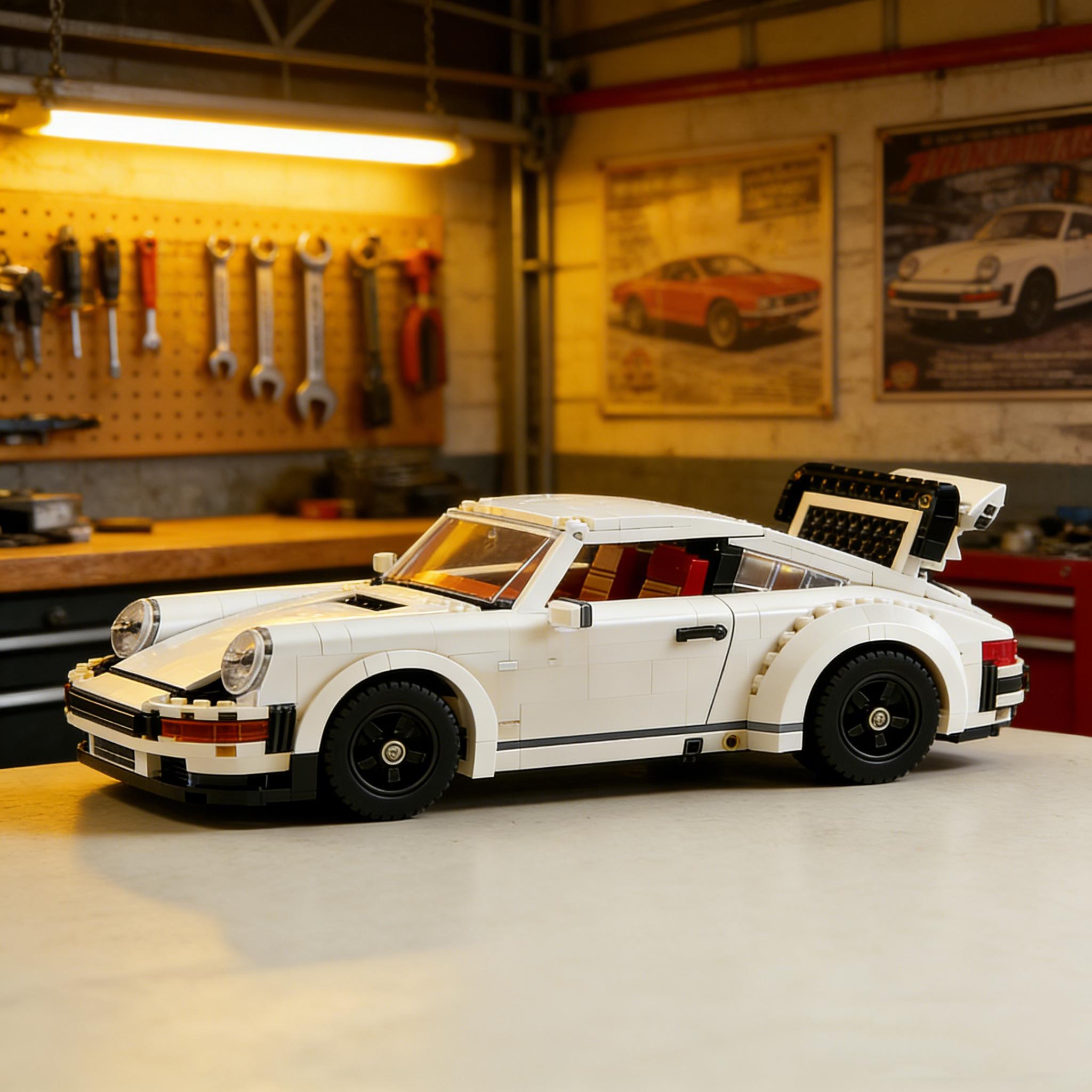 1458 Pieces Building Set, Collectible Turbo Targa, 2in1 Race Car Model Kit for Adults and Teens to Build, 14 inches in length, Gift Idea