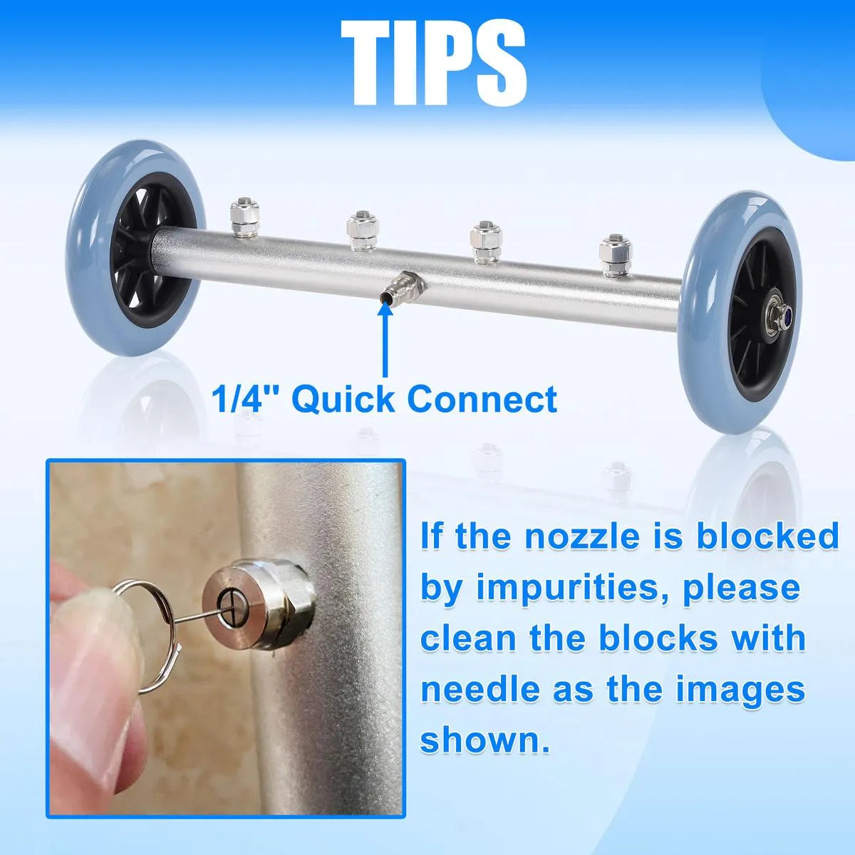 Coocoe Heavy Duty Pressure Washer Undercarriage Cleaner