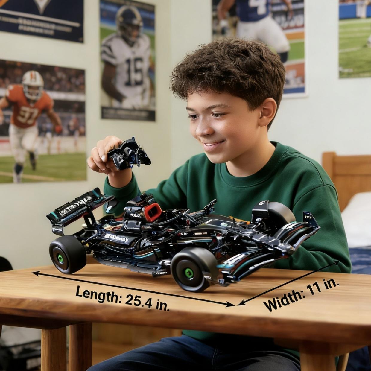 25 inches, 1642 pieces build set, 1:8 scale - DIY Kit and Building Set for Adults - Collectible Model - Gift for Car Enthusiasts 25 inches, 1642 pieces build set, 1:8 scale - DIY Kit and Building Set for Adults - Collectible Model - Gift for Car Enthusiasts