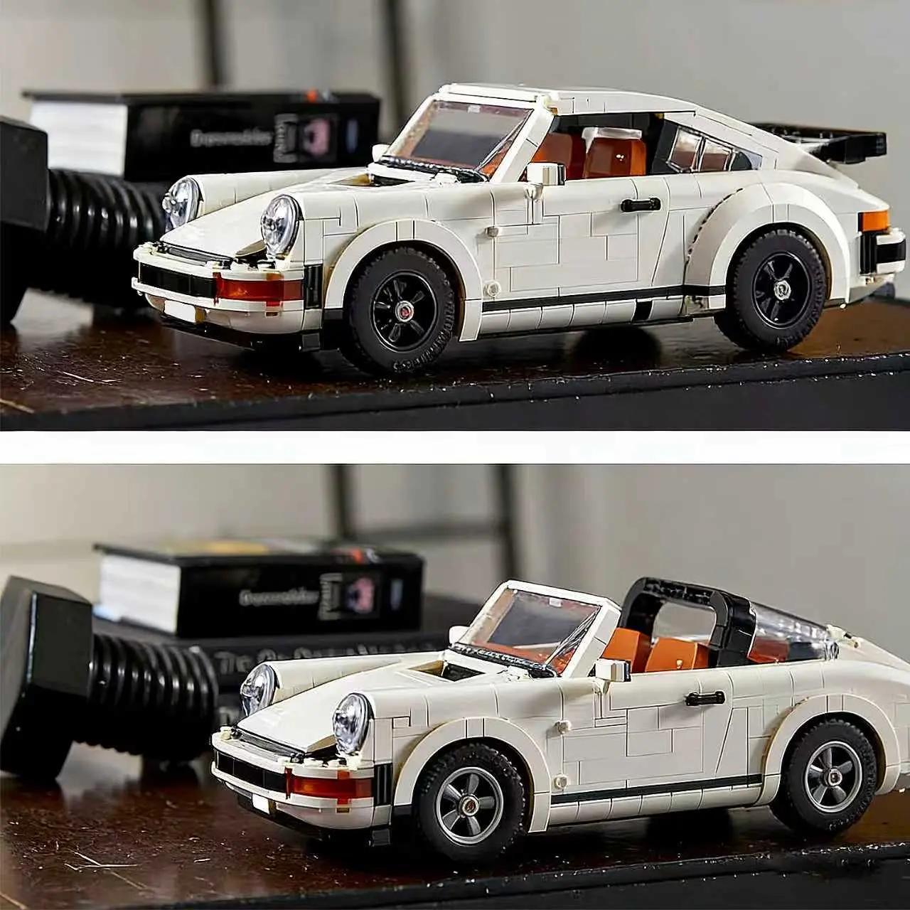 1458 Pieces Building Set, Collectible Turbo Targa, 2in1 Race Car Model Kit for Adults and Teens to Build, 14 inches in length, Gift Idea