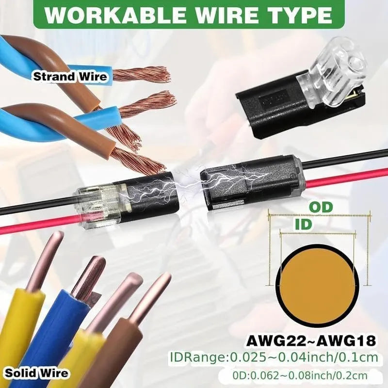 Coocoe Double Wire Quick Clip Plug-In Connector Set