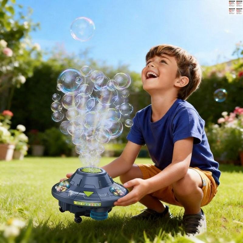 Kids Portable Bubble Machine UfO Shape LED Lights Music, Multifunction Bubble Maker, 360° Rotating Automatic Obstacle Avoidance, Electric Blow Bubbles ,Massive Bubble Output Safe Spring Summer Outdoor Funny Toy for Ages 3+Boys and Girls Birthday Gift Kids Portable Bubble Machine UfO Shape LED Lights Music, Multifunction Bubble Maker, 360° Rotating Automatic Obstacle Avoidance, Electric Blow Bubbles ,Massive Bubble Output Safe Spring Summer Outdoor Funny Toy for Ages 3+Boys and Girls Birthday Gift
