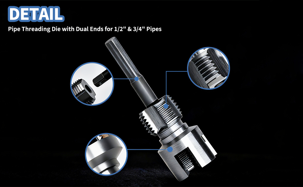Internal &amp;amp; External Pipe Threader