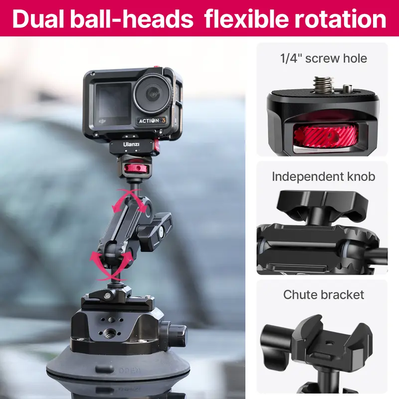 📸 Camera Suction Cup Mount for GoPro