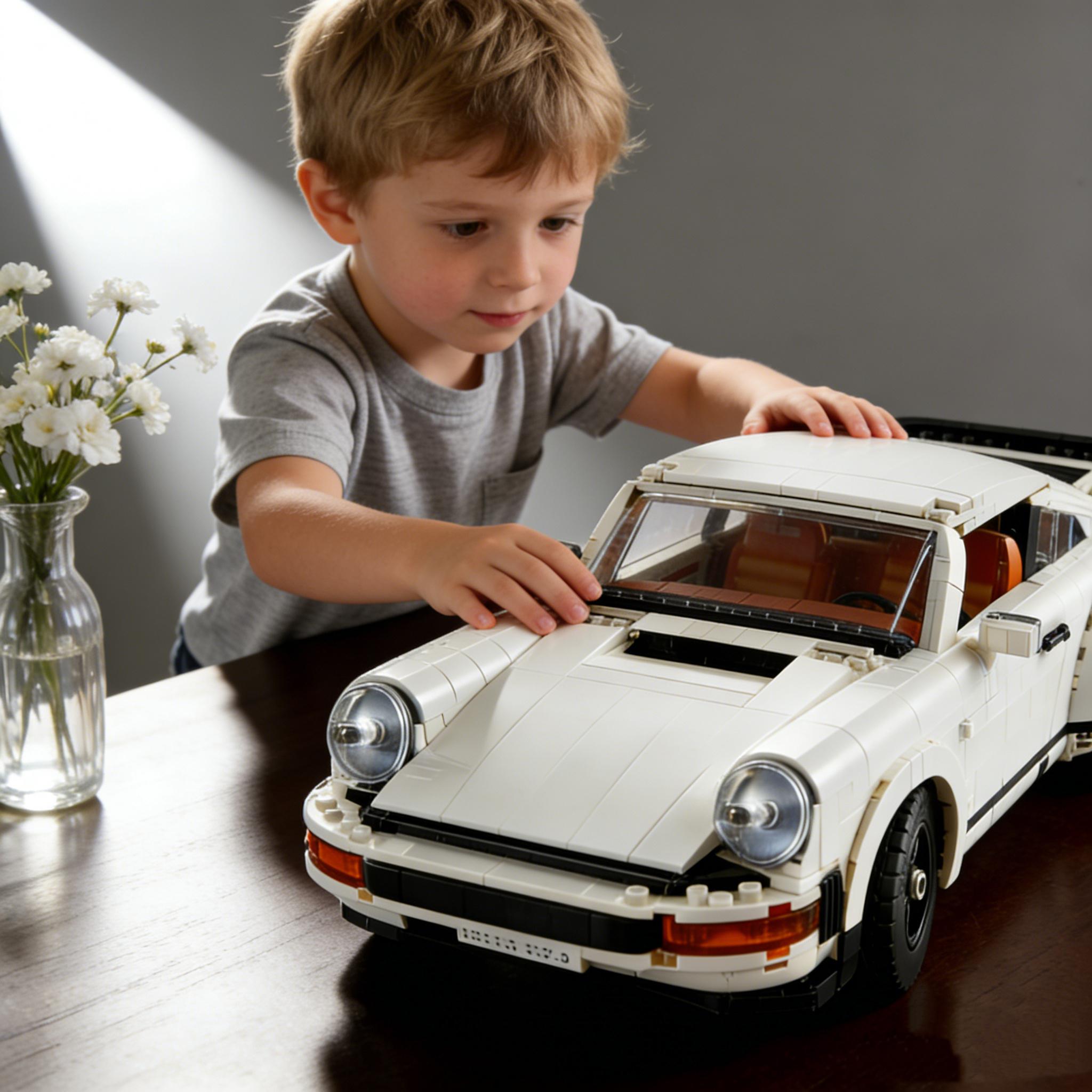 1458 Pieces Building Set, Collectible Turbo Targa, 2in1 Race Car Model Kit for Adults and Teens to Build, 14 inches in length, Gift Idea