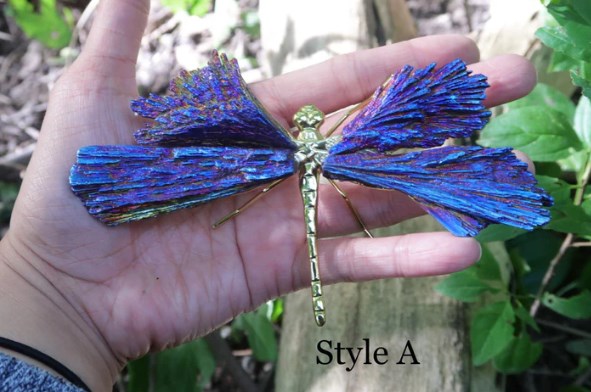 💥AURA TOURMALINE KYANITE DRAGONFLY💥
