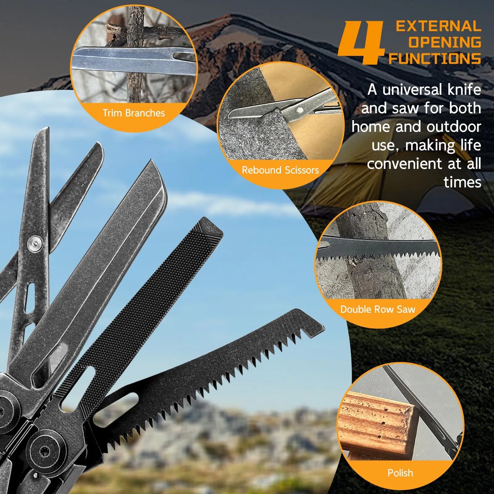 Coocoe 34-in-1 Stainless Steel Multitool Pliers