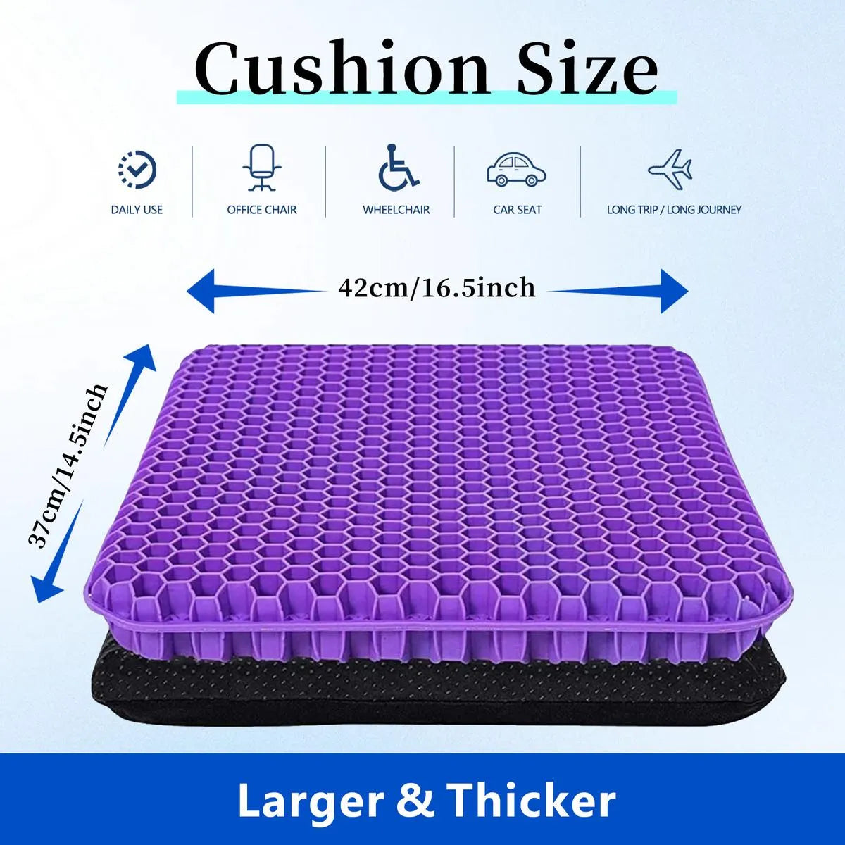 Coocoe Pressure Relief Gel Seat Cushion