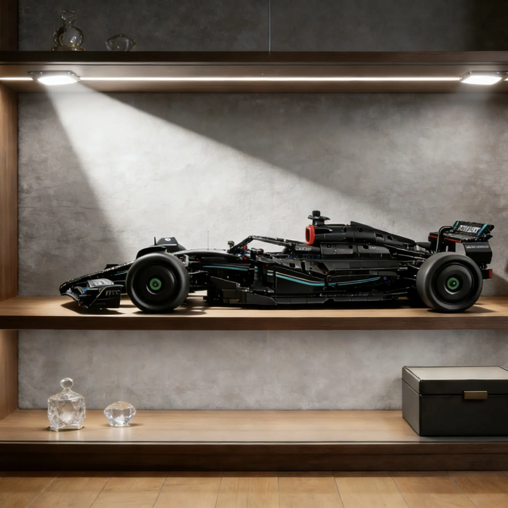 25 inches, 1642 pieces build set, 1:8 scale - DIY Kit and Building Set for Adults - Collectible Model  - Gift for Car Enthusiasts