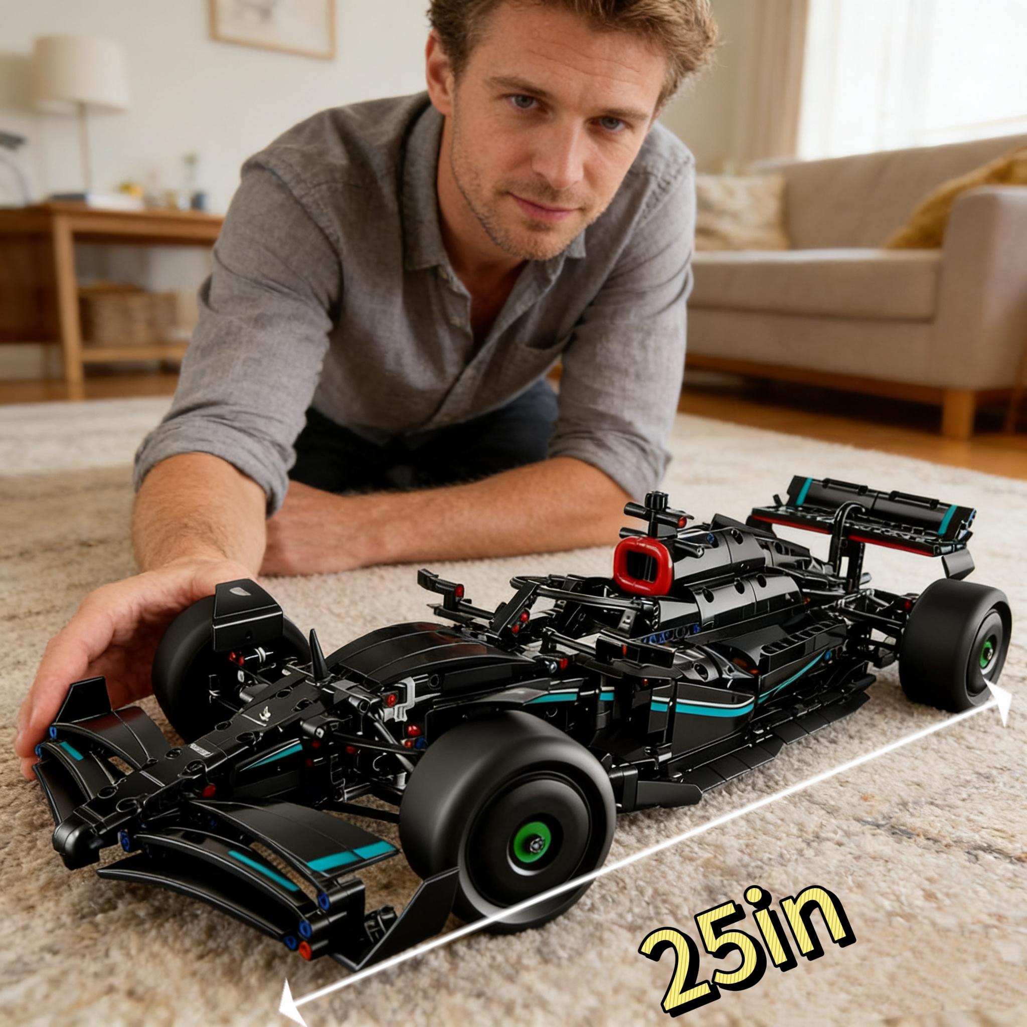 25 inches, 1642 pieces build set, 1:8 scale - DIY Kit and Building Set for Adults - Collectible Model - Gift for Car Enthusiasts 25 inches, 1642 pieces build set, 1:8 scale - DIY Kit and Building Set for Adults - Collectible Model - Gift for Car Enthusiasts