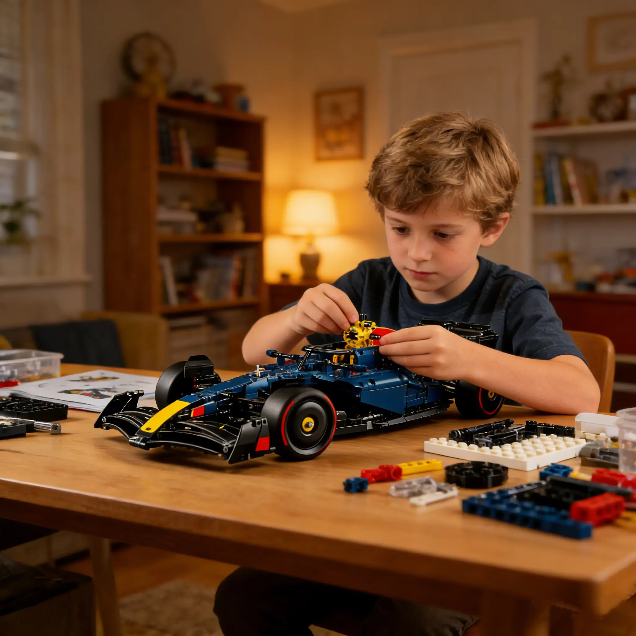 1639 Pieces, 25 inches, 1:8 Technic Racing Car Model Kit - Building Set for Adults, Ages 18+ with Realistic Features - Gift for Birthdays