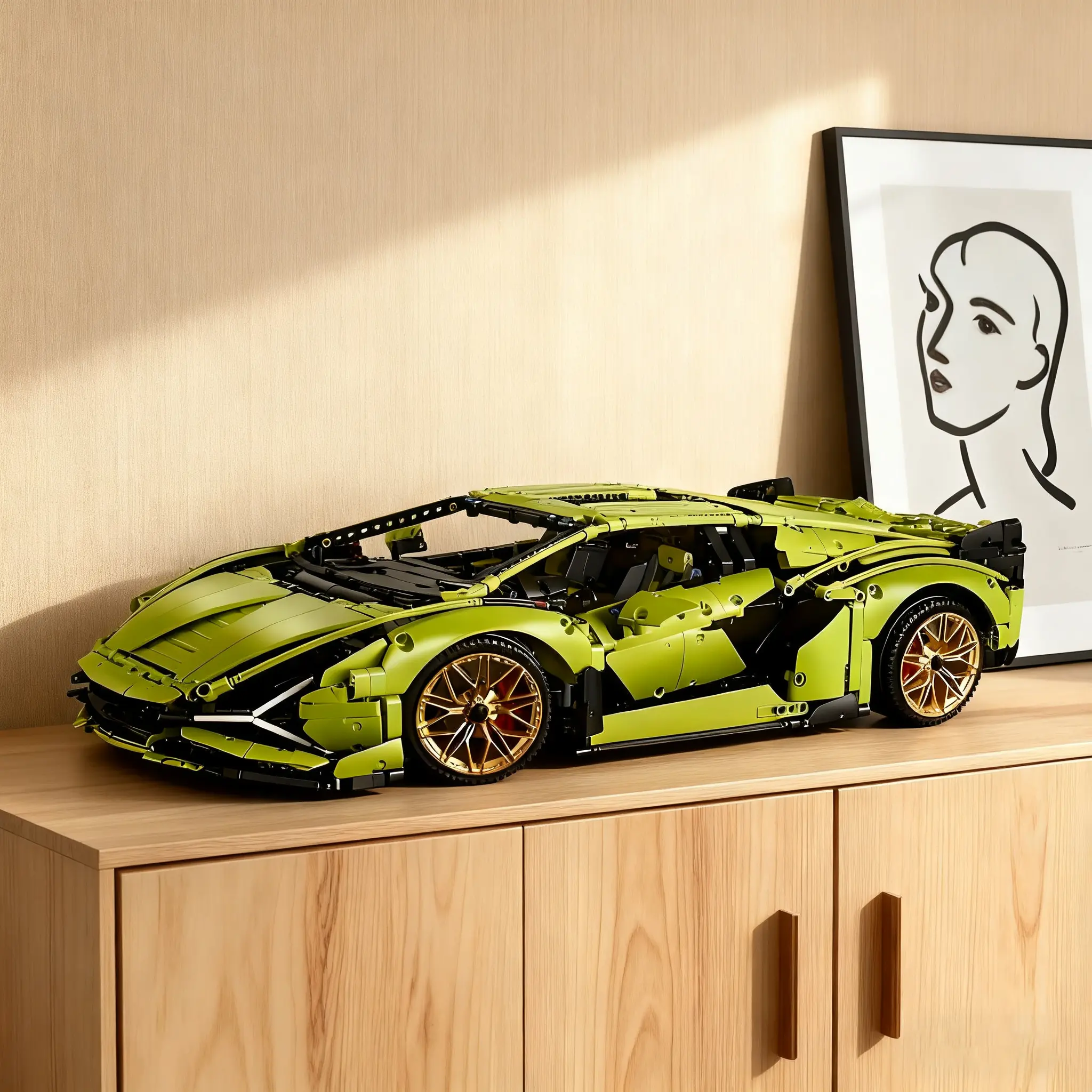 3696 Pieces Technic Sets for Adults - 1:8 scale Building car,  23.4 inches, Detailed Model Car Kit for Men & Women, Ages 18+ Years - Display in Room as Decor