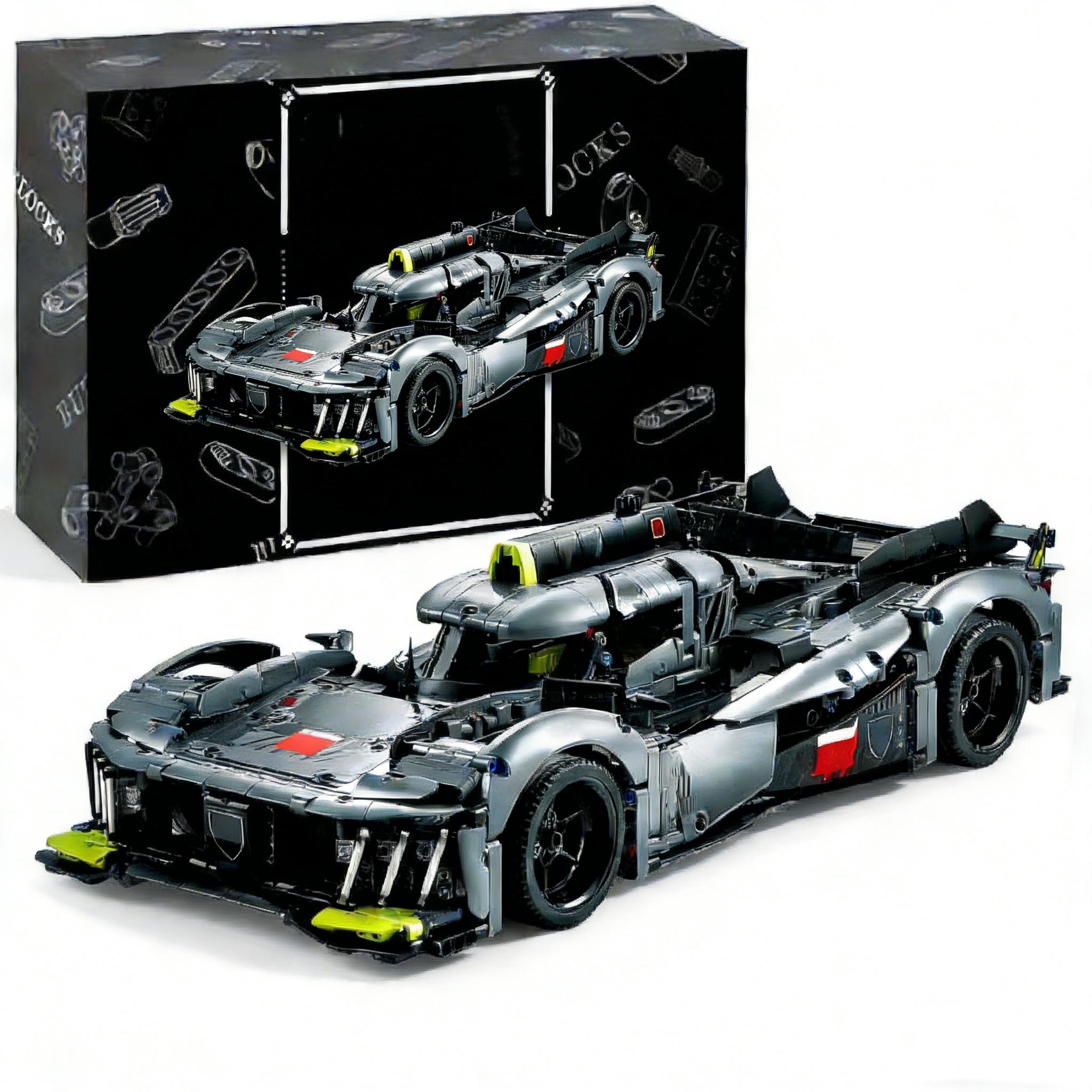 Technic 9X8 24H Hybrid Hypercar Collectible Race Car Building Kit for Adults and Teens,  20.1 inches, 1775 pieces. 1:10 Scale Racing Car Model, Gift for Motorsport Fans