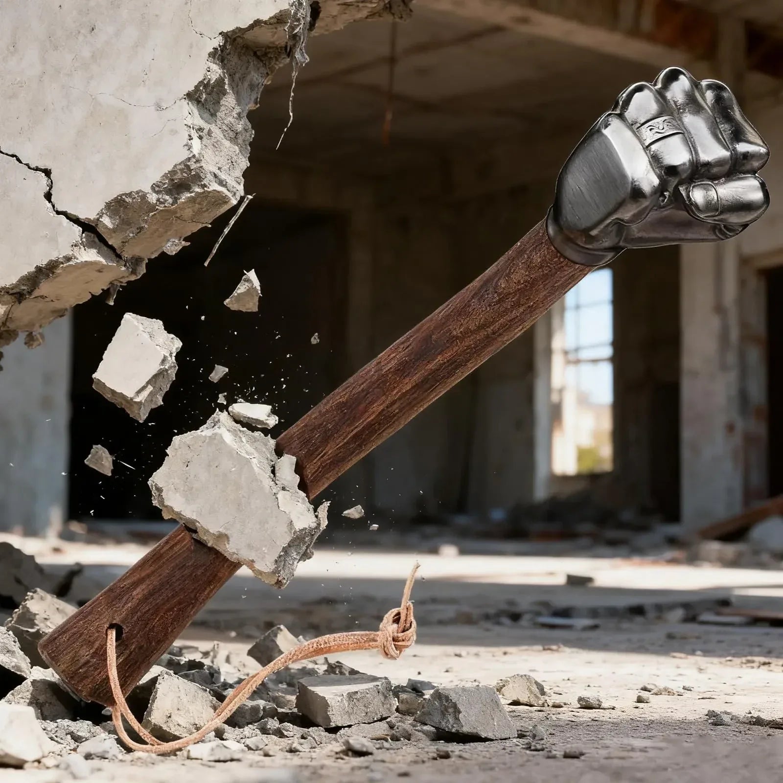 Coocoe 2LB Stainless Steel Wooden-Handle Sledge Hammer
