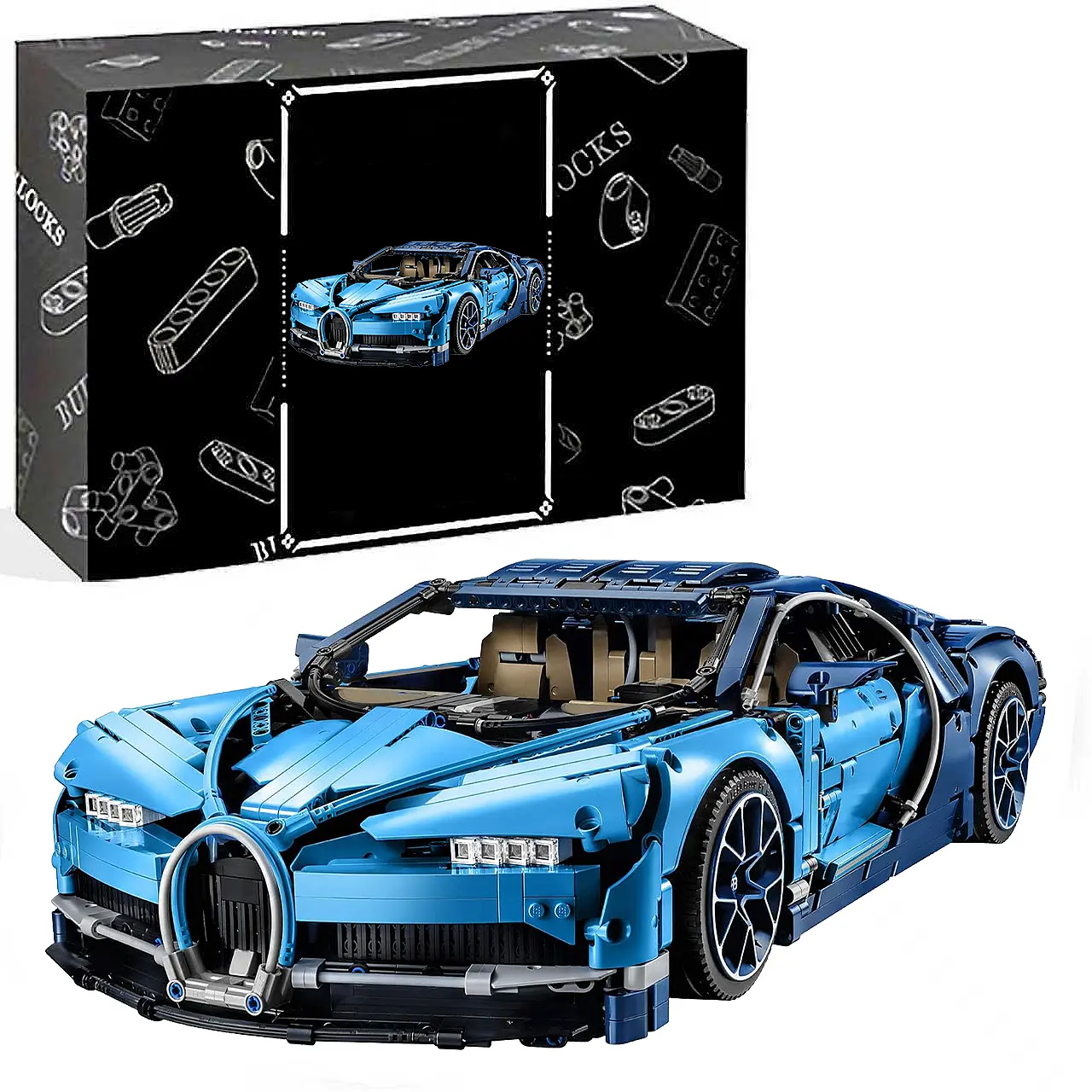 1:8 Scale Car Building Kit and Engineering Toy, 3599 Pieces Adult Collectible Sports Car with Scale Model Engine (3599 Pieces)