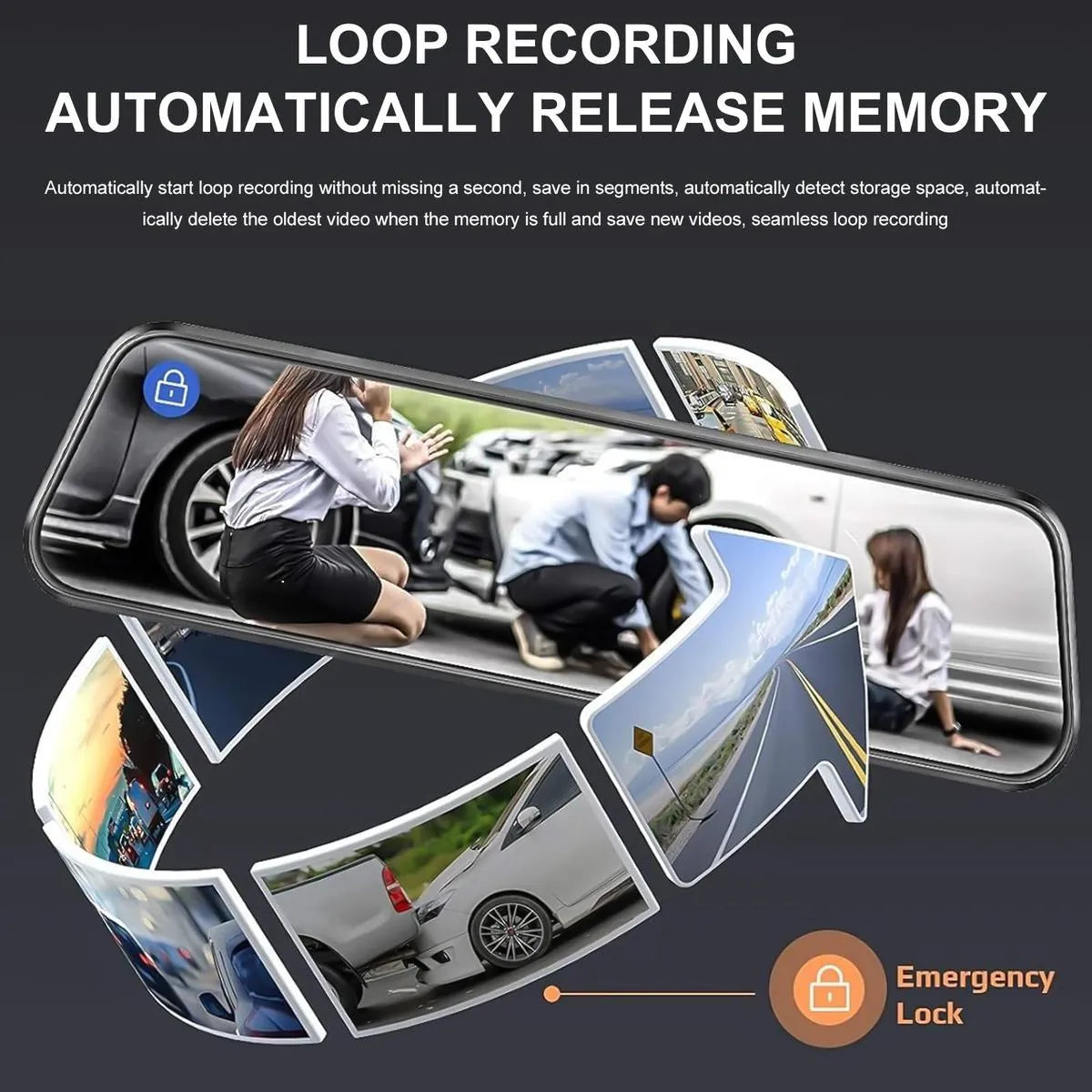 Coocoe Dual Lens Touch Dash Cam