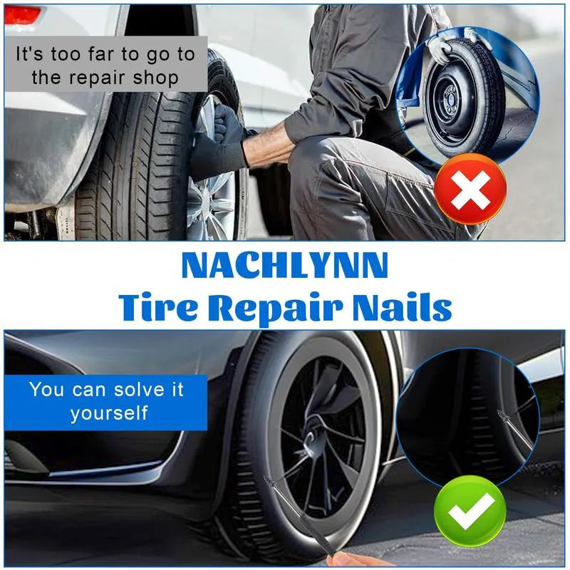 Coocoe Self Sealing Rubber Tire Repair Nail Kit