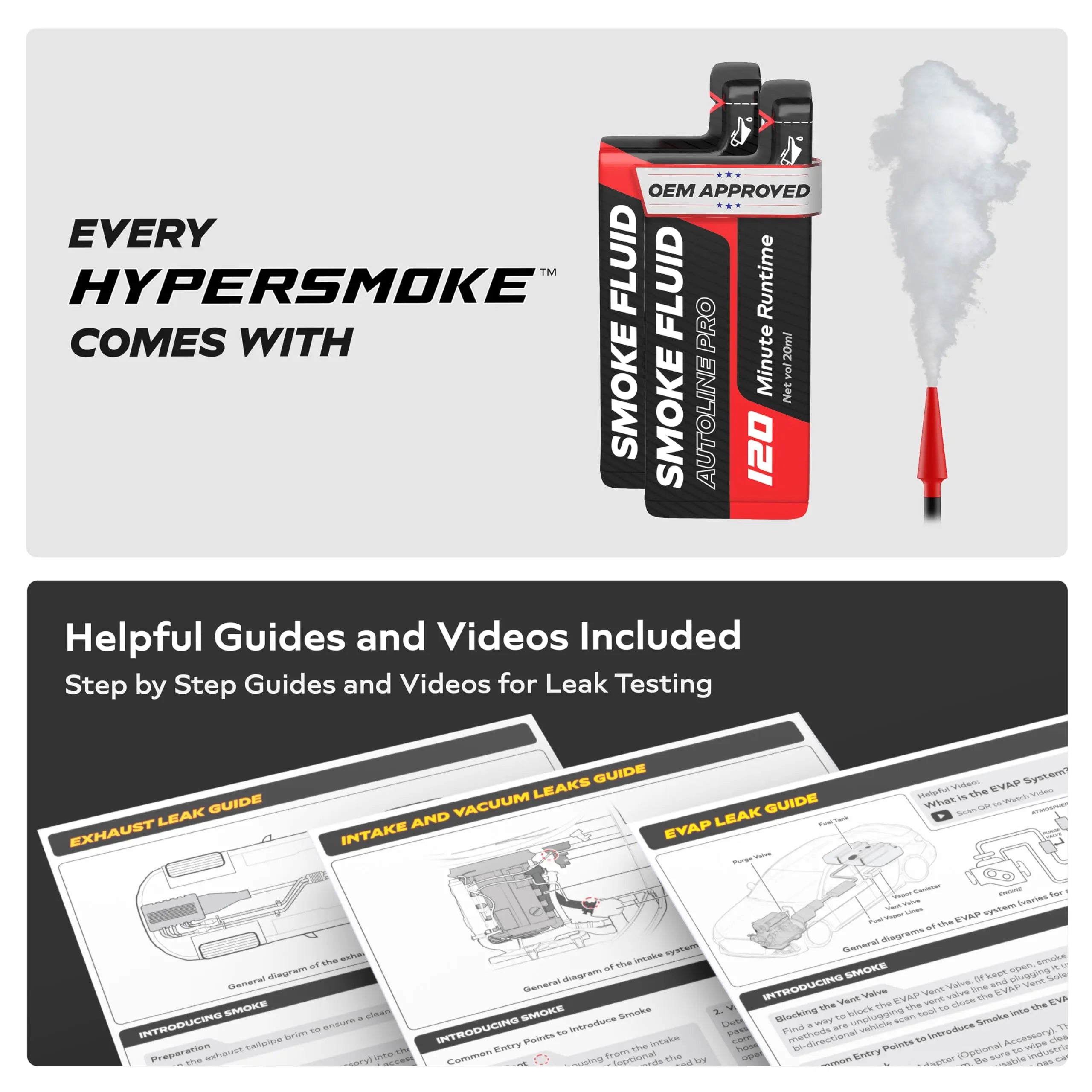 Coocoe Adjustable-Pressure EVAP Automotive Smoke Leak Tester