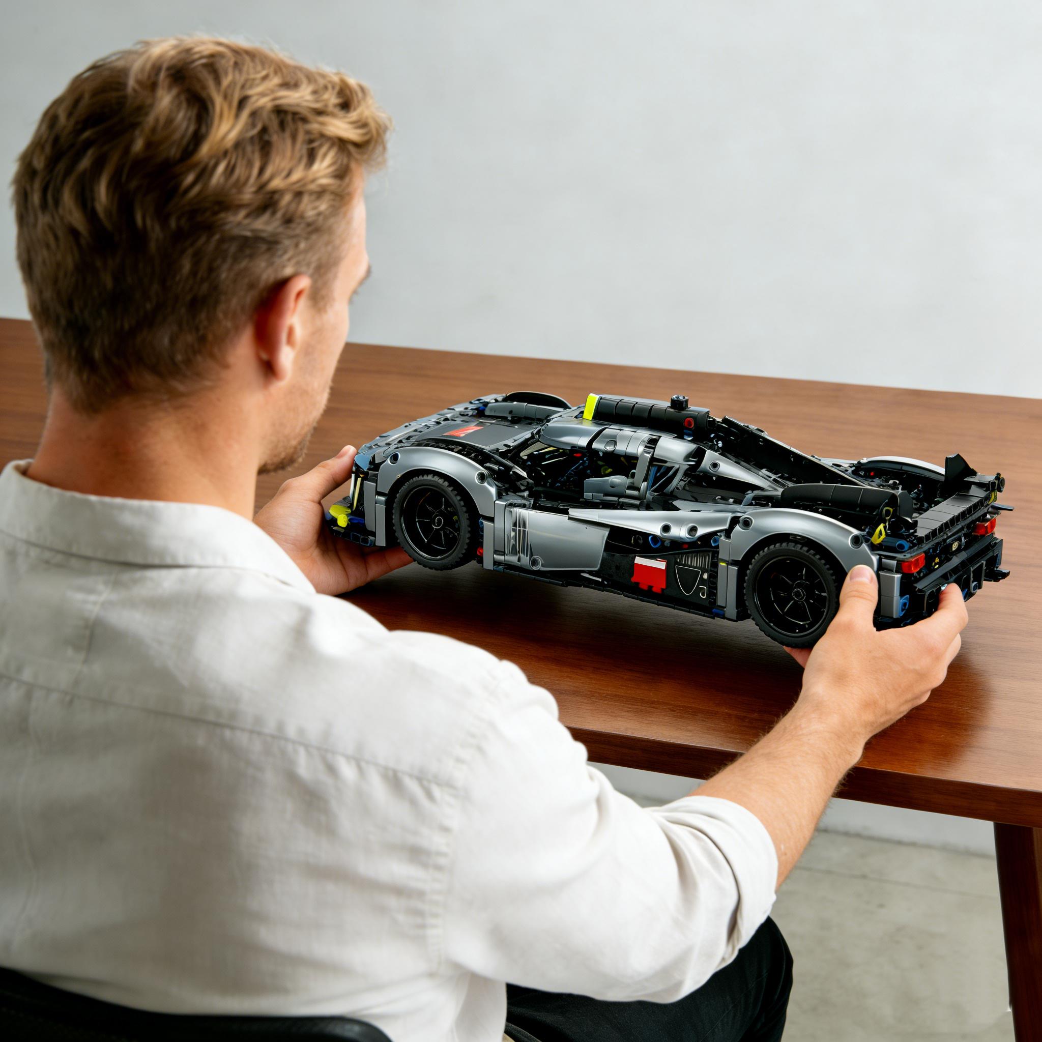 Technic 9X8 24H Hybrid Hypercar Collectible Race Car Building Kit for Adults and Teens,  20.1 inches, 1775 pieces. 1:10 Scale Racing Car Model, Gift for Motorsport Fans