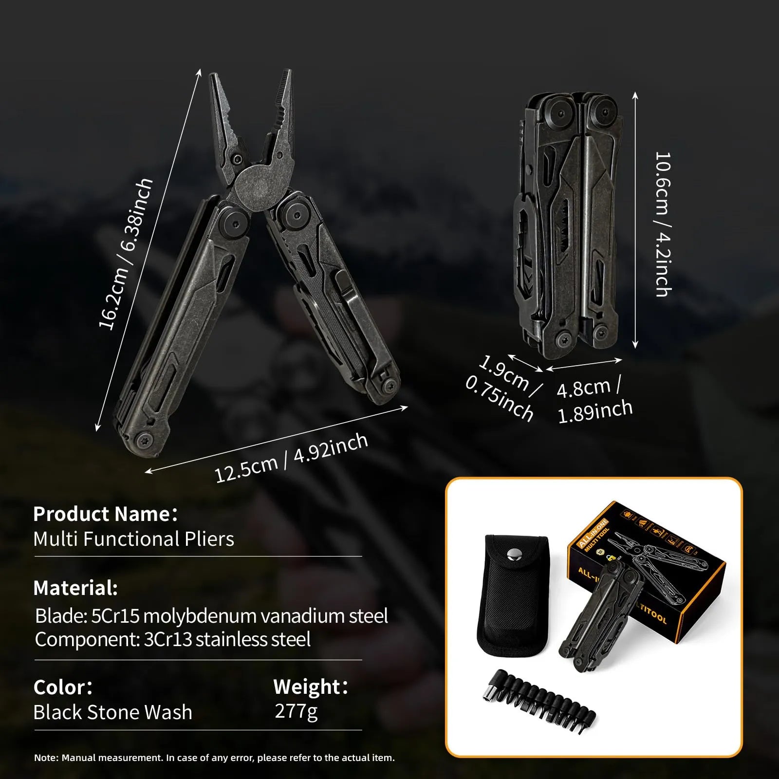 Coocoe 34-in-1 Stainless Steel Multitool Pliers