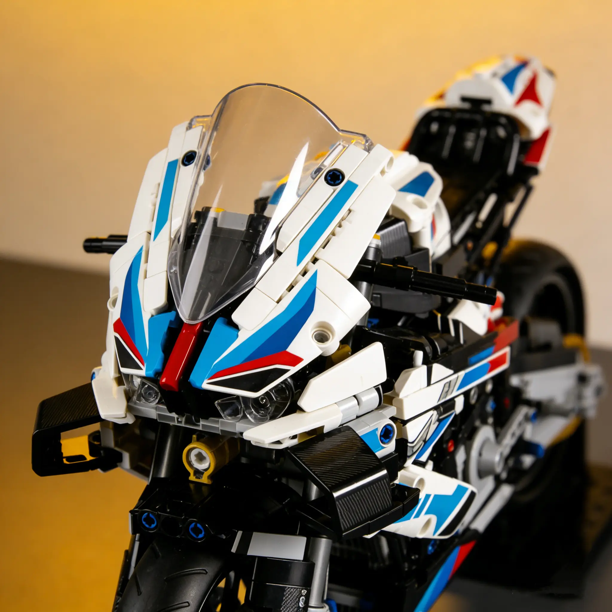 1920 Pieces, 1:5 Technic Motorcycle Model Kit for Adults, 19 inches long, Build and Display Set with Authentic Features, Motorcycle Gift Idea